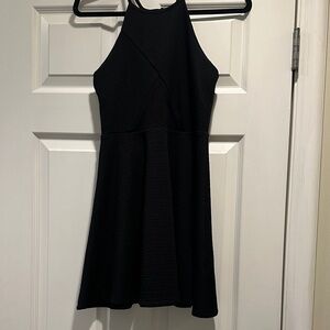 Zunie Elegant Black Mini Dress